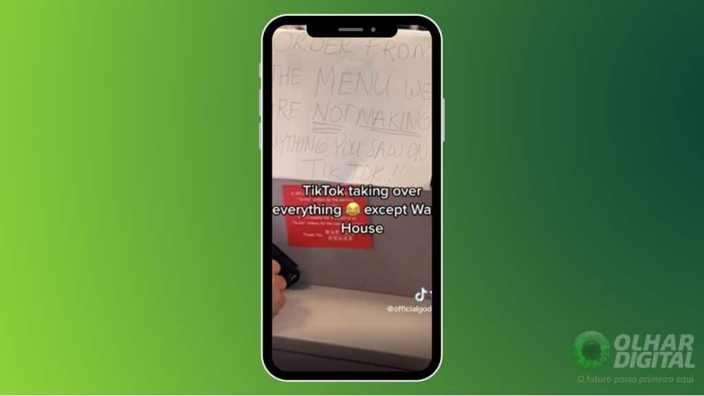 Menus secretos do TikTok